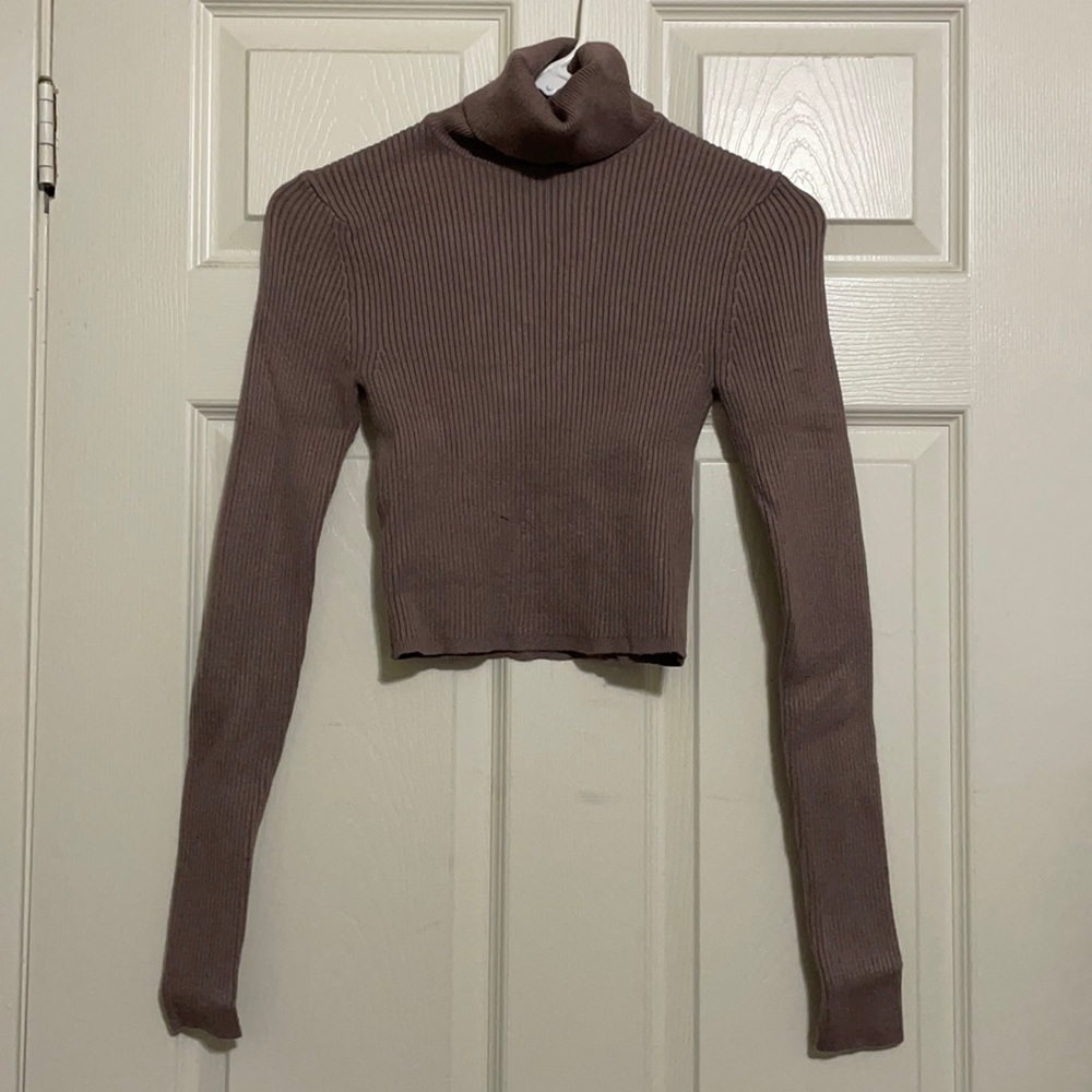 Crop top turtleneck